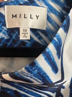 Milly Blue and White Dress Size 10